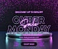 Purple and Lilac Modern Cyber Monday Sale Facebook Post
