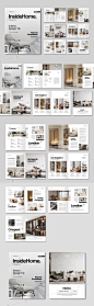 #家居杂志#
家具销售室内设计产品目录手册宣传册杂志画册indd设计模板