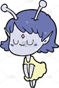 卡通外星女孩