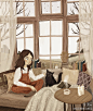 插画分享jessmasonillustration #插画艺术# #斑马斑马每日一画# #插画师斑马斑马#  O绿洲 ​​​​