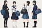 服饰素材 JK水手服