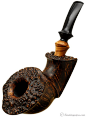 G. Batson Smooth Bent Dublin with Olivewood Pipes at Smoking Pipes .com