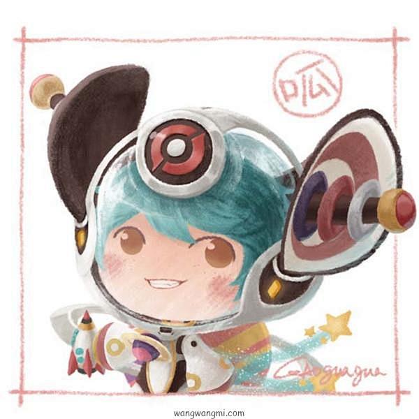 王者荣耀李元芳银河之约q版英雄头像王王迷