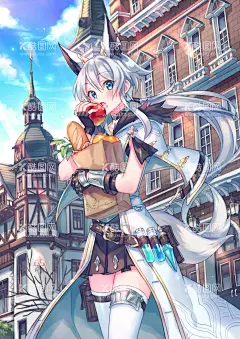 二次元动漫女孩  - 源文件下载【酷图网】女孩,漫画,动漫,精美,壁纸,二次元,色彩,可爱