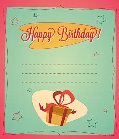 可爱手绘简约生日聚会邀请卡背景矢量图背景图 快乐 设计图片 免费下载 页面网页 平面电商 创意素材