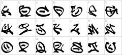 馮俽采集到字體