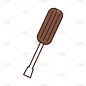 screwdriver tool isolated icon