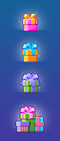 cartoon CG color Digital Art  flat game design  gift Holiday Icon surprise