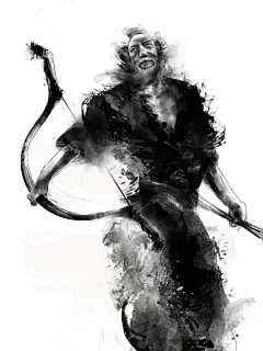 台湾女插画师 Jungshan（Rola Chang）的水墨风格插画。她平日是一位技术公司的职员，擅长水墨风格插画，她通常直接使用水墨绘画，然后再进行电脑后期修饰。 ​​​​