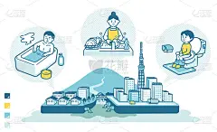 来自家庭的受污染水