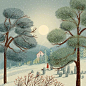 雪降落的森林 | Jane Newland
