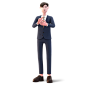 Businessman clapping 商务办公室白领