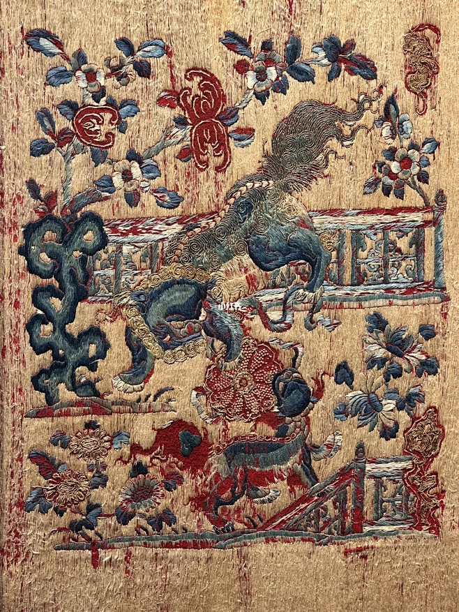 清中期刺绣