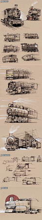 Summer 2011 Sketches 8 - trains — Minimally Minimal: 