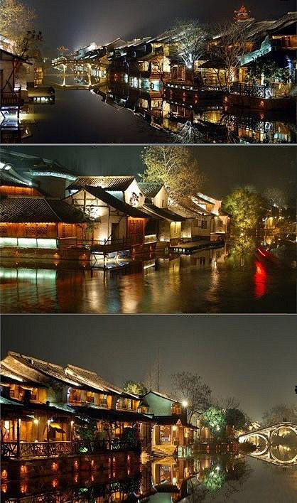 乌镇西栅夜景