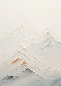 简约油画山水壁纸素材