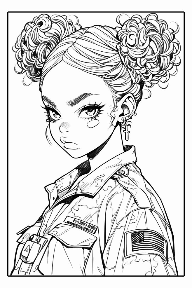 插画人物线稿参考图集 卡通插画原画设计素...