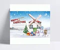 新圣诞商业海报设计精美psd|节日素材,木屋,节日素材设计,圣诞树,节日设计素材,圣诞场景,圣诞雪屋,风车,雪人,节日素材,成品素材