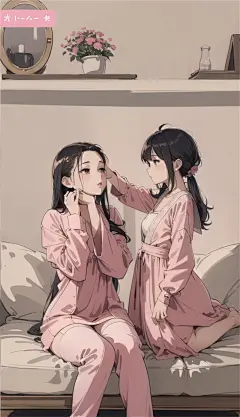 数字艺术漫画风少女插画-众图网