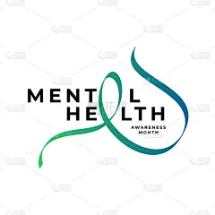 三个重要的提醒海报。五月心理健康宣传月在美国的年度活动。提高对心理健康的认识。控制和保护。预防活动。