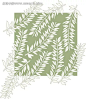 绿色方形前的手绘白色枝条构成的图案背景素材|底纹|矢量素材|手绘|图案|植物|矢量素材　矢量花朵|矢量森林矢量素材
