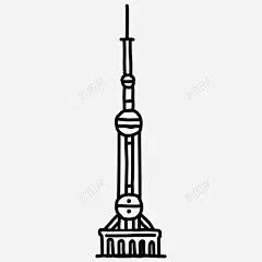 东方明珠塔东方明珠大厦中国 icon 图标 标识 标志 UI图标 设计图片 免费下载 页面网页 平面电商 创意素材