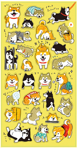 77843黄底柴犬