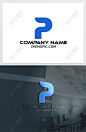 P字母logo设计企业首字母p商标