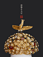 翙手作 仿李静训文物珍珠发冠唐风汉服配饰新娘发饰|闹蛾扑花冠-淘宝网