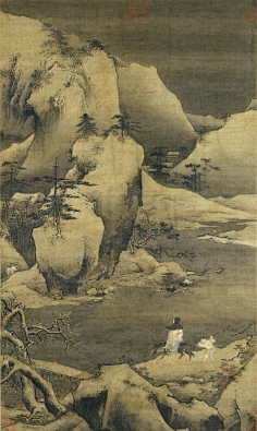 范宽 踏雪寻梅图 故宫博物院,明人画,张伯英误题2臻萃阁采集到国画