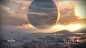 Destiny : Skyboxes, Mark Goldsworthy : Some of the skyboxes I worked on for Destiny.