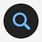 查找器圆形黑色基本用户界面 https://88ICON.com 查找器 圆形黑色基本用户界面