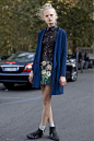 Hanne Gaby Odiele, street style.