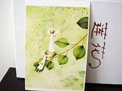 ●满40包邮●【qoqobin】手绘插画明信片 天使 10张入 原创贺卡-淘宝网