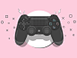 PlayStation 4 Controller design sony color gamer dualshock adobe illustrator shapes game playstaion video game console gaming ps4 gamepad vector controller playstation4 illustration