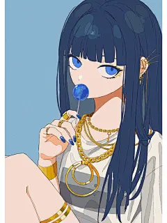 清冷系插画天花板！暗黑少女绝绝子 - 小红书