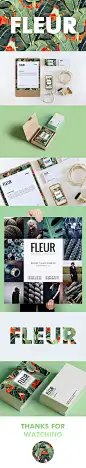 Fleur studio : Branding for fabric studio #色彩#