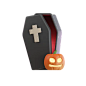 Halloween Coffin 3D Icon