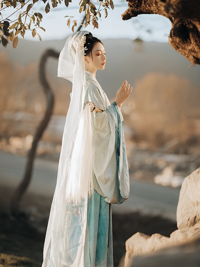 七月夕 新雨原创汉服大袖衫绣花汉服女广袖衫春夏日常中国风-淘宝网-花瓣网