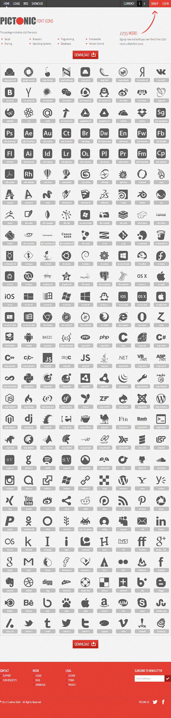 Free Font Icons by P...
