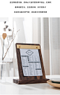 简约菜单夹板立式桌牌 实木黄铜ins风日式创意设计咖啡餐厅展示架-淘宝网