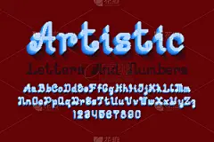 字母,三维图形,文字,数字,字体,分离着色,英格兰,创造力,小写,英语