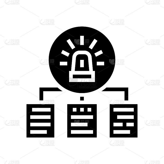 文档与事件、字形、图标、矢量插图