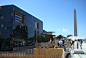 Solar Decathlon: Team Germany House in front of the Washington Monument