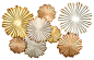 Metallic Pinwheel Wall Decor contemporary-wall-sculptures