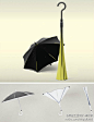【自立雨伞】现有雨伞有个问题，当我们使用雨伞后，要临时收纳时，比如坐公交车或是进入商场，湿漉漉的很不方便，同样被这个问题困扰的韩国设计师带来了一个创意——Inverted Umbrella：收起雨伞时，干燥的一面是朝外的，不再弄湿衣物，同时，收好的雨伞呈喇叭状，可自行站立无需找容器装或找地方挂。