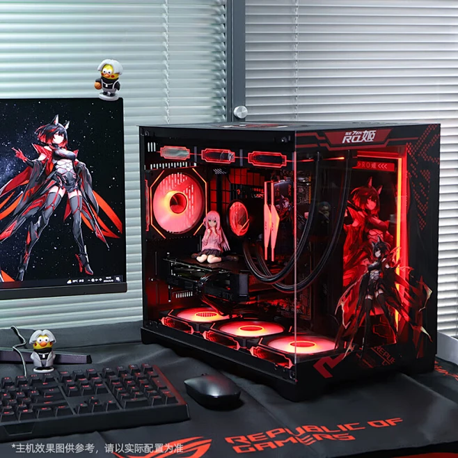 华硕（ASUS）ROG/天选姬/吹雪姬/ROG姬 DIY潮流电竞主机 定制台式机组装电脑组装机整机机箱 ARGB神光同步风扇 定制·大RO姬 ...