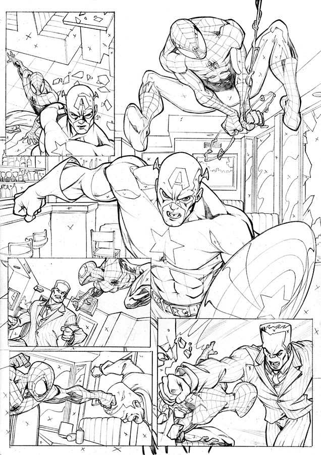 Spiderman and Captai...