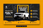 Car rent promotion web banner template