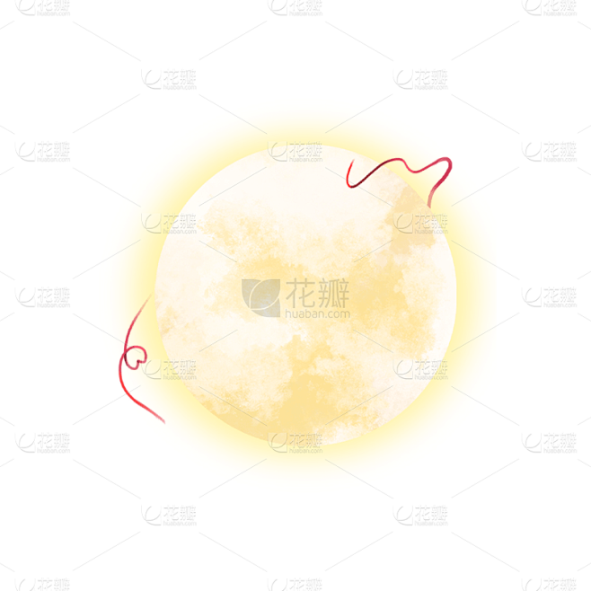 七夕情人节月亮